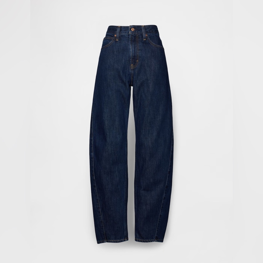 Women's High Rise Barrel Jeans in Blue - NWT